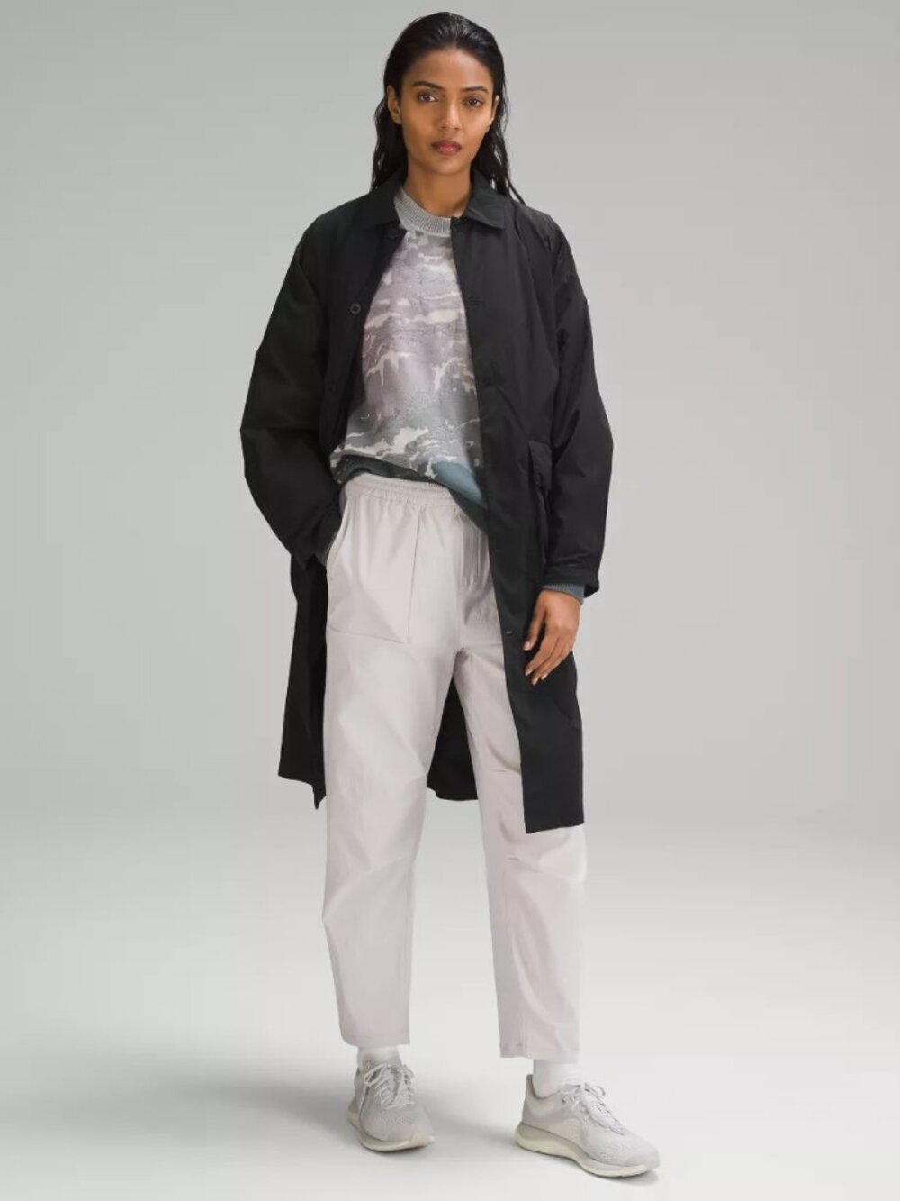 NWT Lululemon LAB Oversized Long Coat Black Size XS